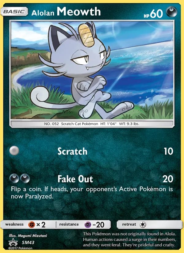 Alolan Meowth — изображение карты
