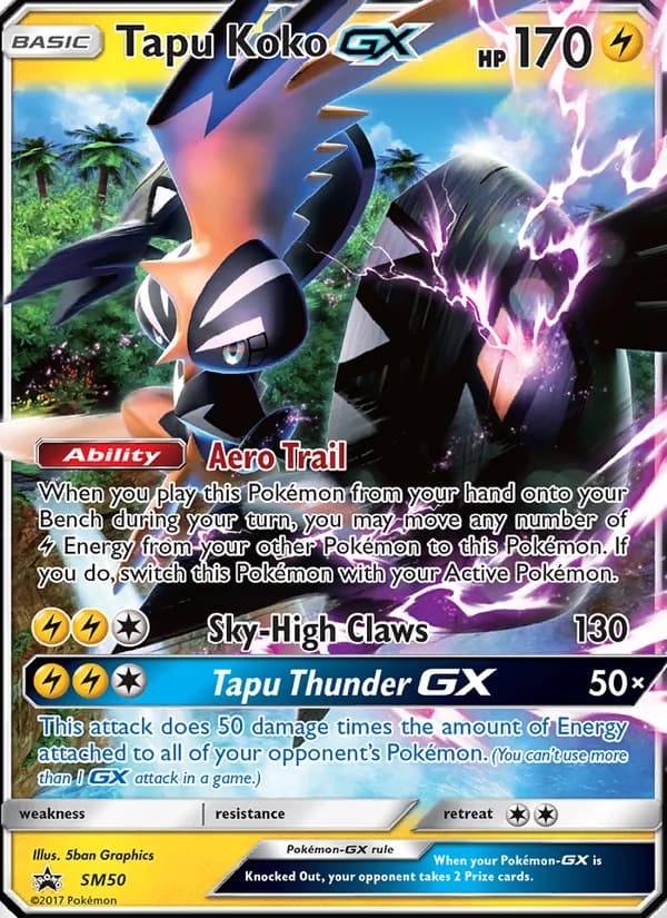 Tapu Koko GX — изображение карты