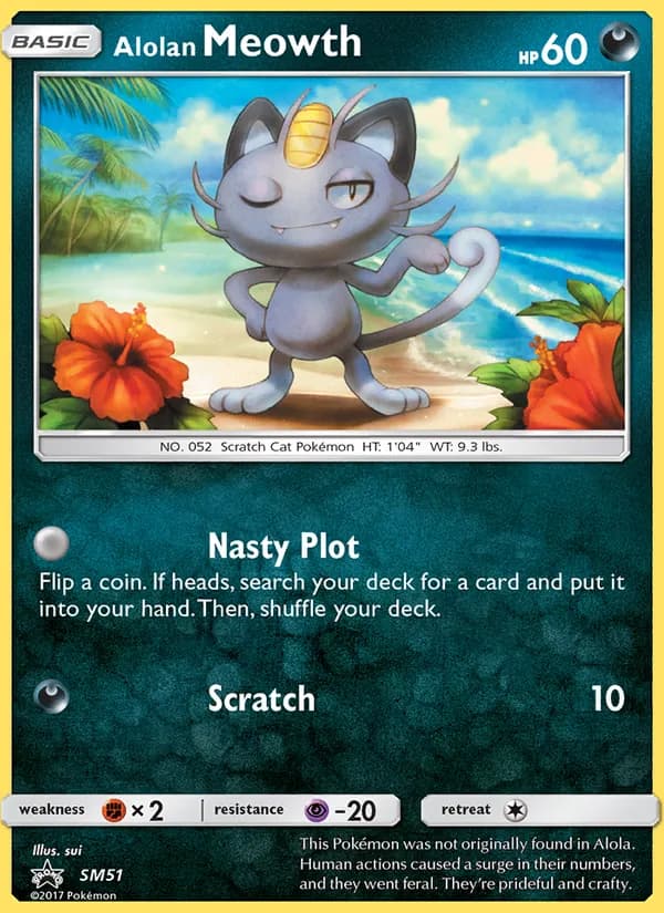 Alolan Meowth — изображение карты