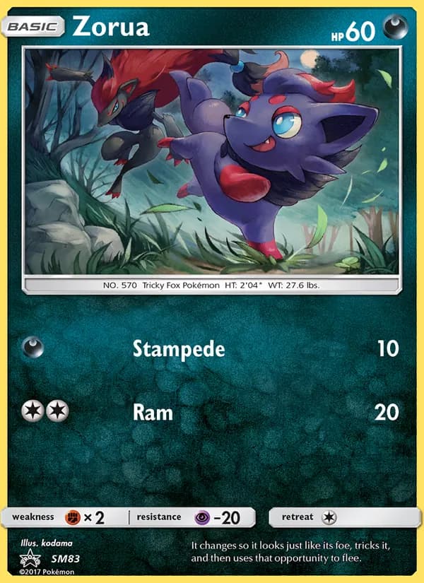 Zorua — изображение карты