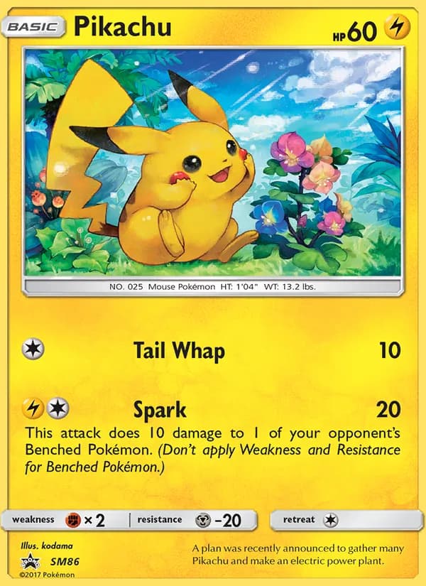 Pikachu — изображение карты