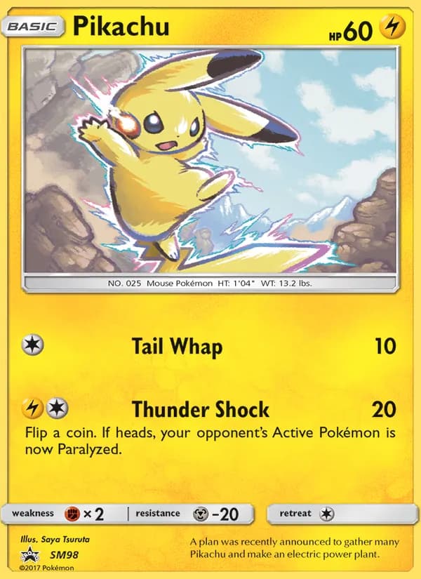 Pikachu — изображение карты