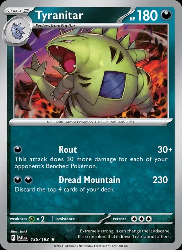 Tyranitar — изображение карты