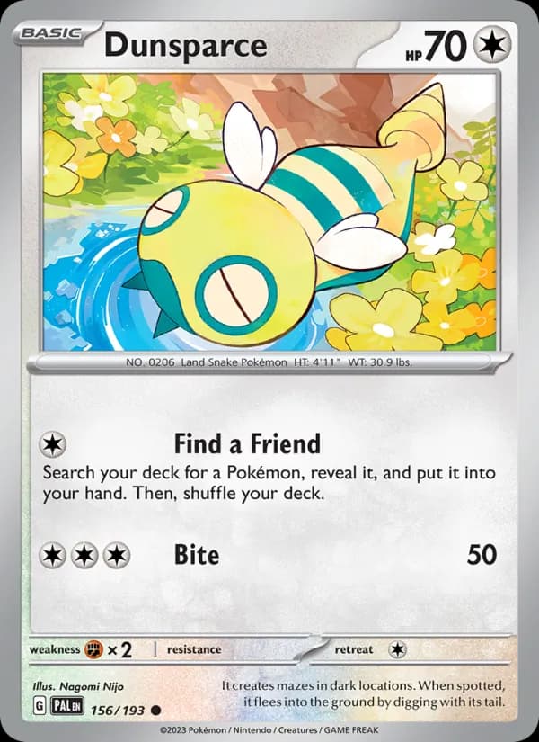 Dunsparce — изображение карты