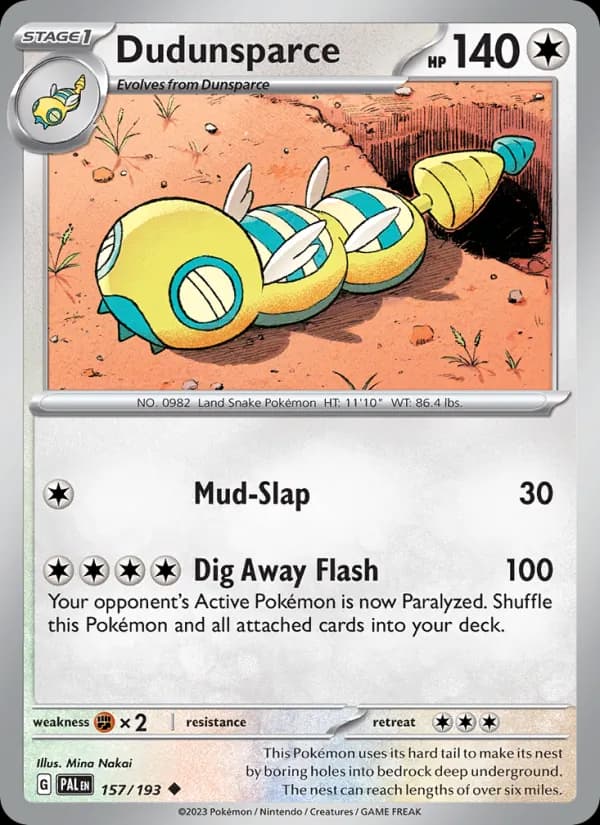 Dudunsparce — изображение карты