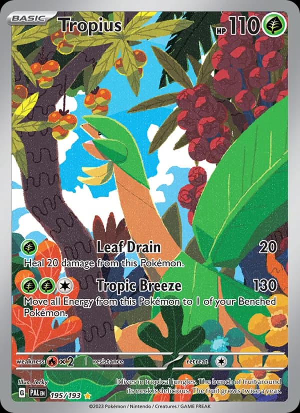 Tropius — изображение карты