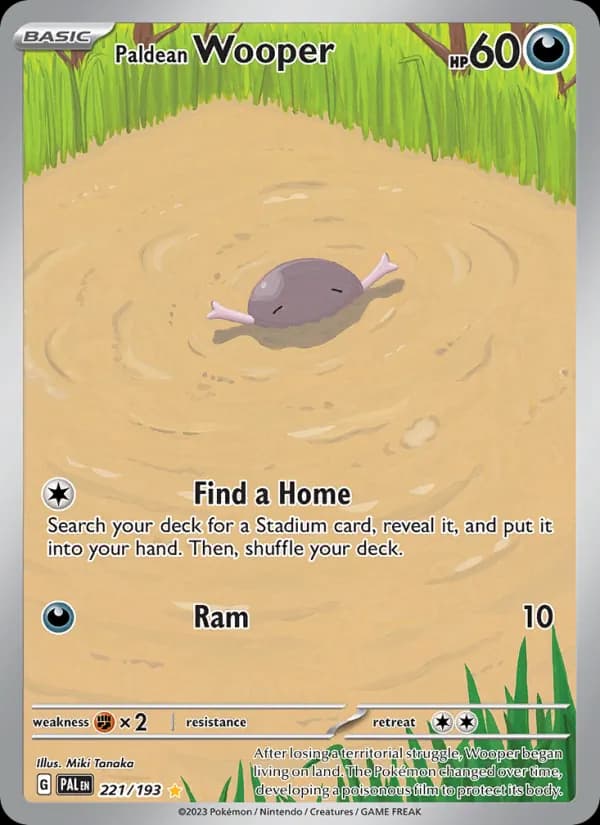 Paldean Wooper — изображение карты