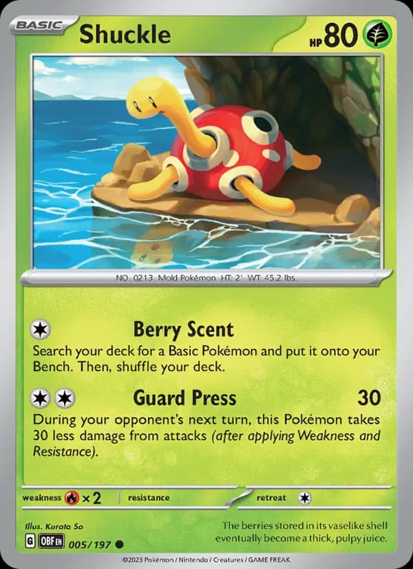 Shuckle — изображение карты