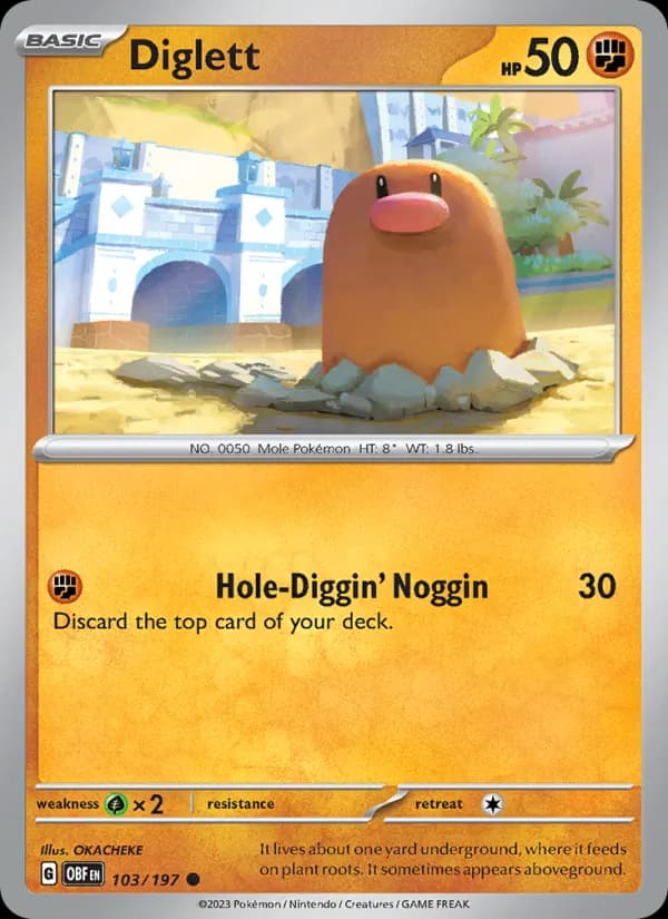 Diglett — изображение карты