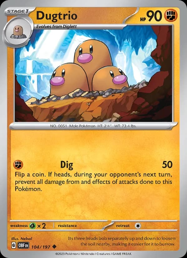 Dugtrio — изображение карты