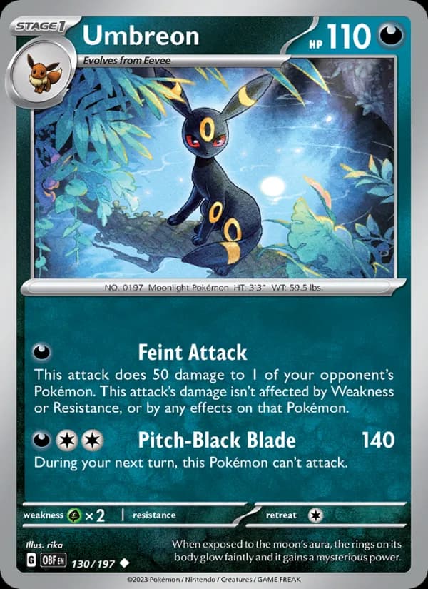 Umbreon — изображение карты