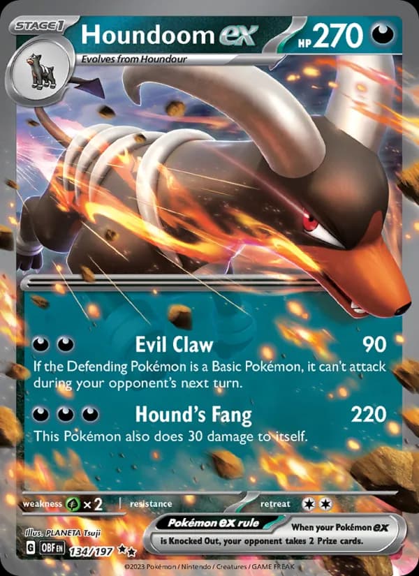 Houndoom ex — изображение карты