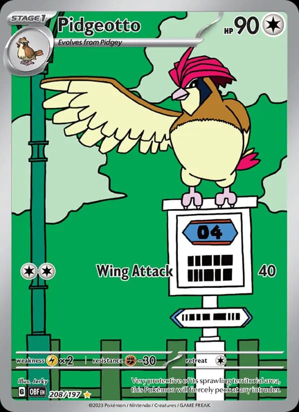 Pidgeotto — изображение карты