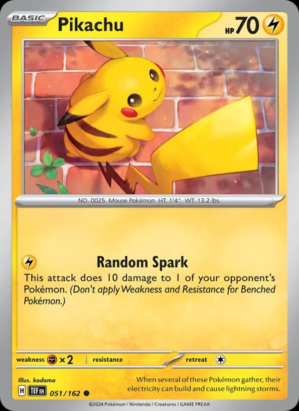 Pikachu — изображение карты