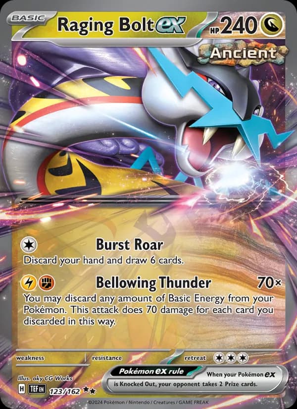 Raging Bolt ex — изображение карты