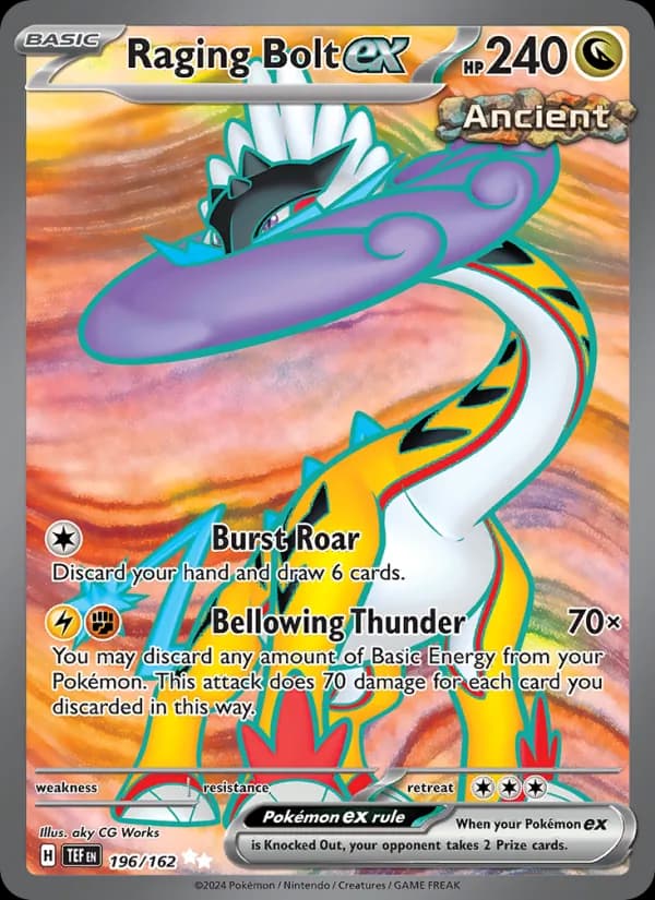 Raging Bolt ex — изображение карты