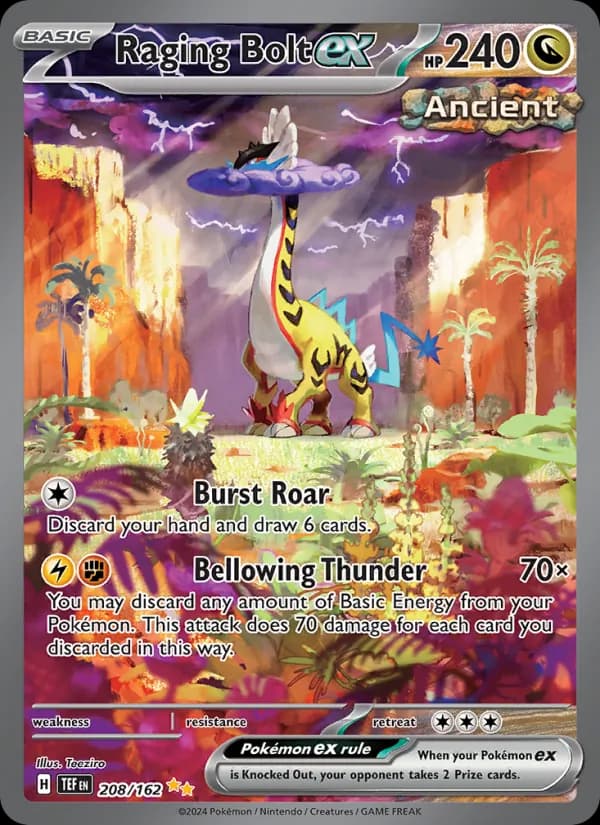 Raging Bolt ex — изображение карты