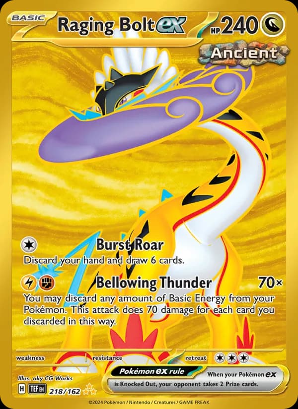 Raging Bolt ex — изображение карты