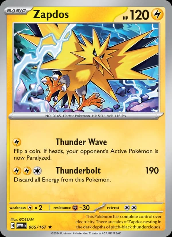 Zapdos — изображение карты