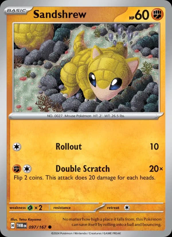 Sandshrew — изображение карты