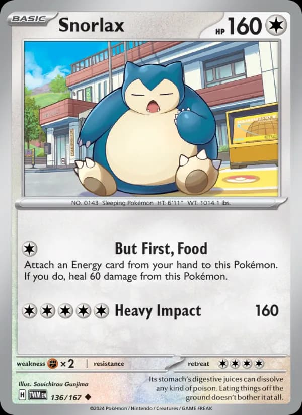 Snorlax — изображение карты