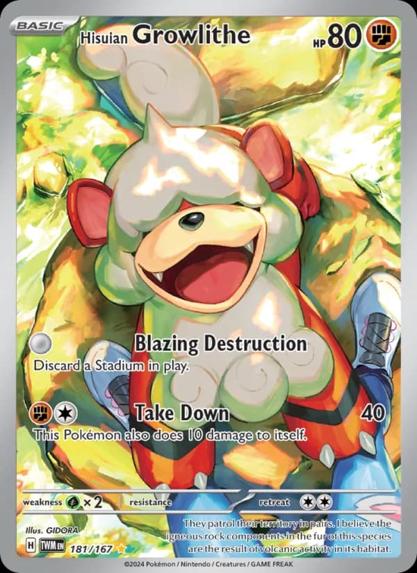 Hisuian Growlithe — изображение карты
