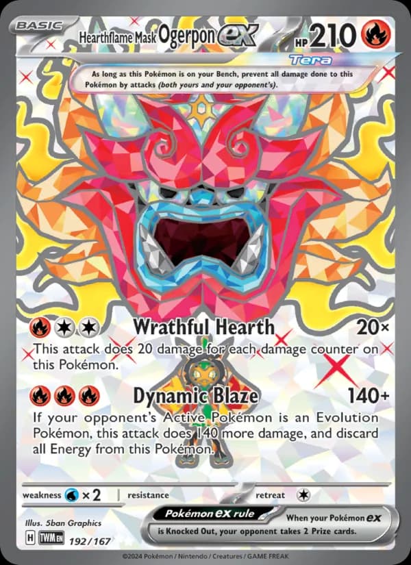 Hearthflame Mask Ogerpon ex — изображение карты