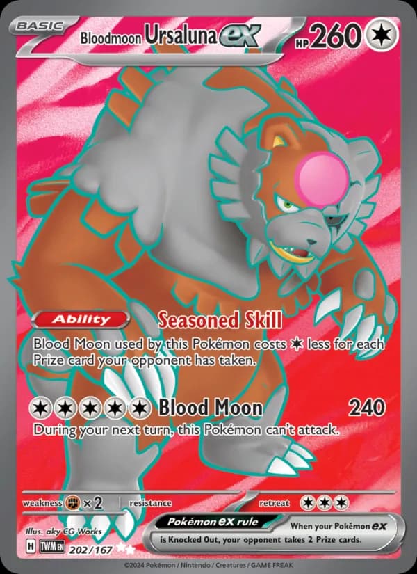 Bloodmoon Ursaluna ex — изображение карты