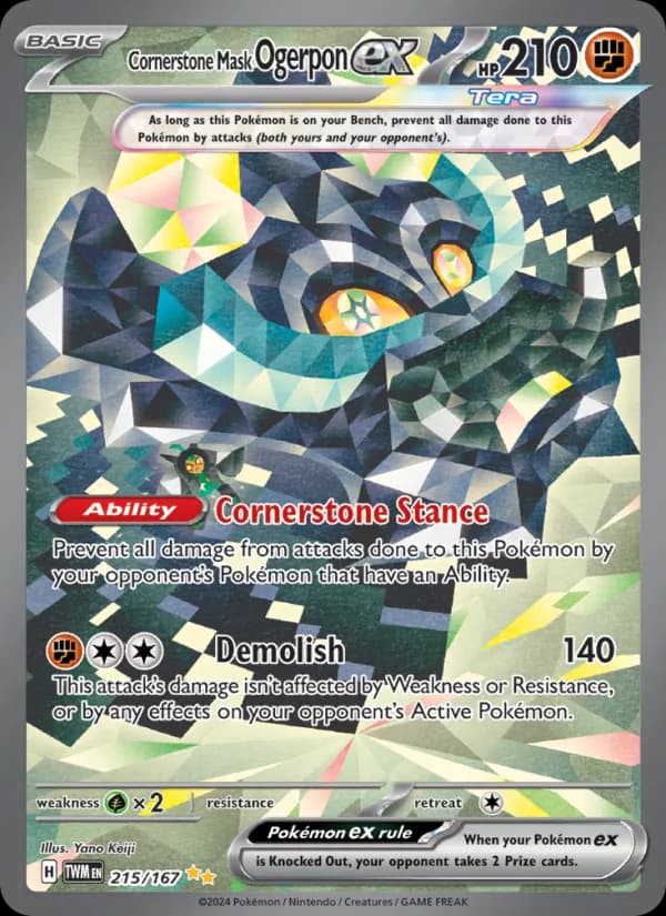Cornerstone Mask Ogerpon ex — изображение карты
