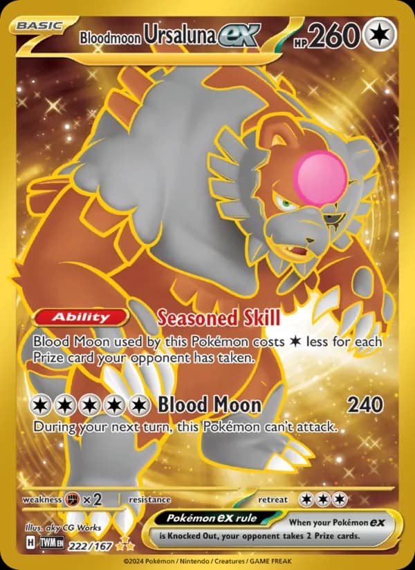 Bloodmoon Ursaluna ex — изображение карты