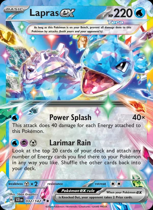 Lapras ex — изображение карты