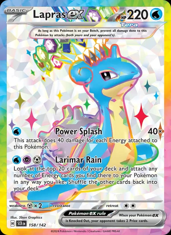 Lapras ex — изображение карты