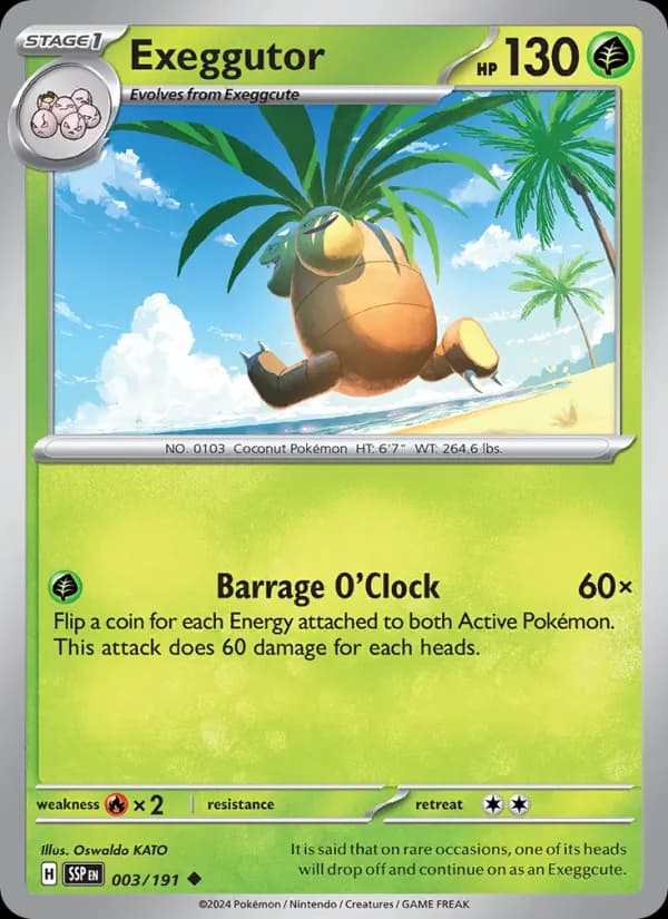 Exeggutor — изображение карты