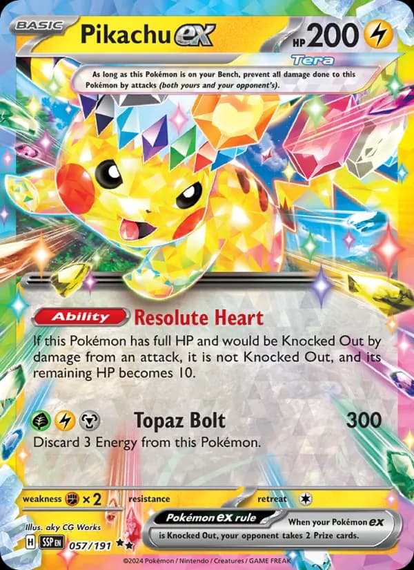 Pikachu ex — изображение карты