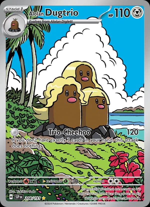 Alolan Dugtrio — изображение карты