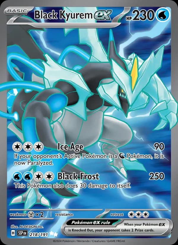 Black Kyurem ex — изображение карты