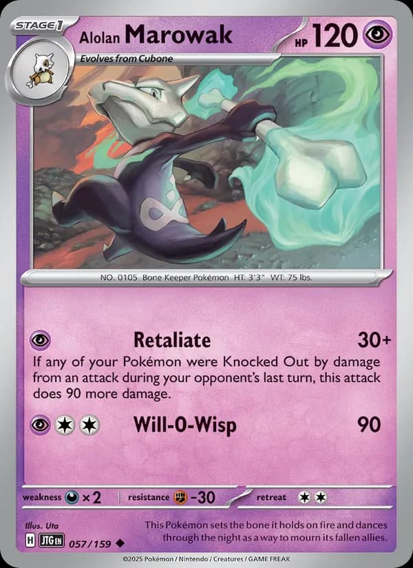 Alolan Marowak — изображение карты
