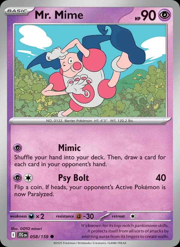 Mr. Mime — изображение карты