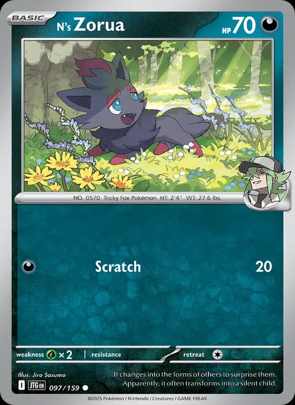 N's Zorua — изображение карты