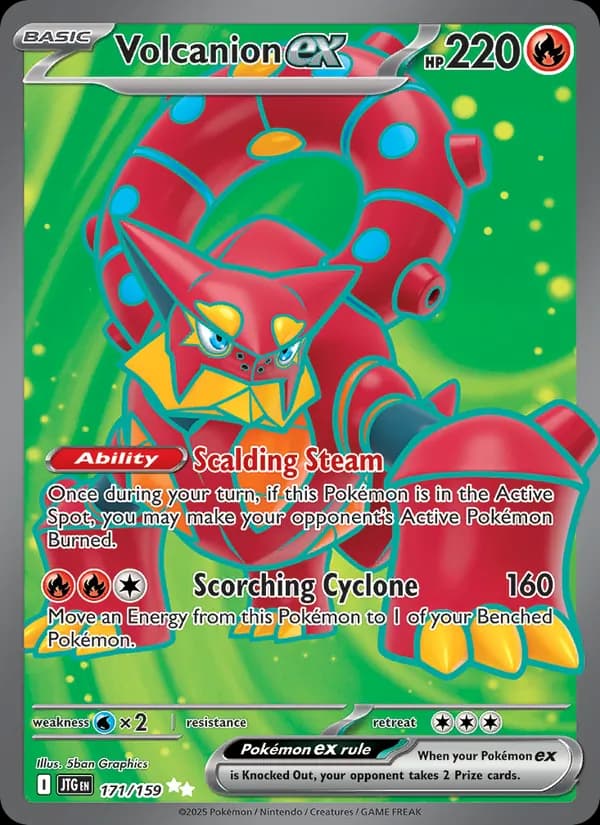 Volcanion ex — изображение карты