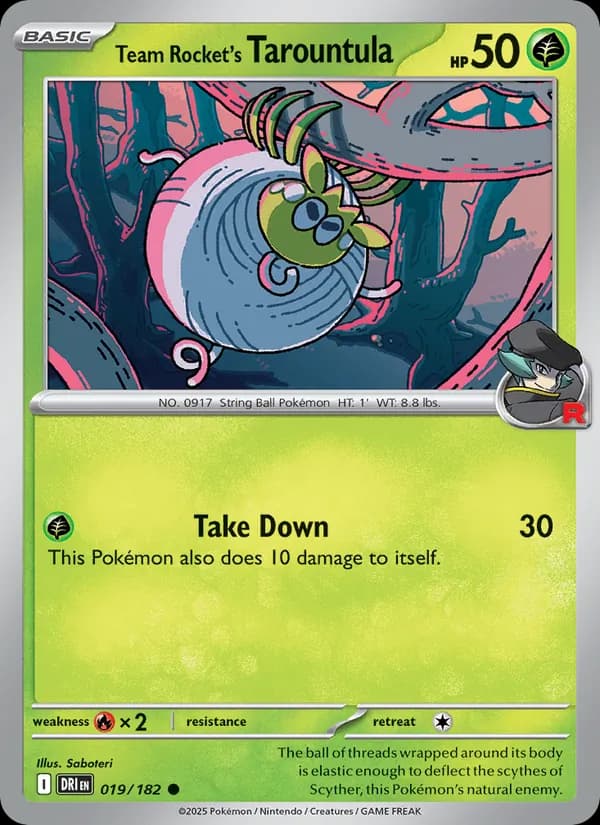 Team Rocket's Tarountula — изображение карты
