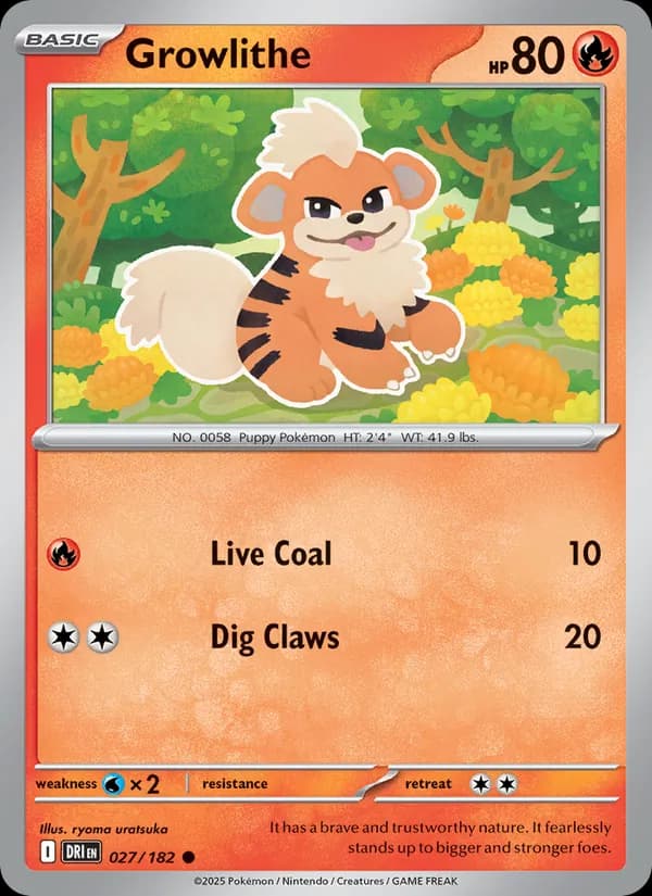 Growlithe — изображение карты