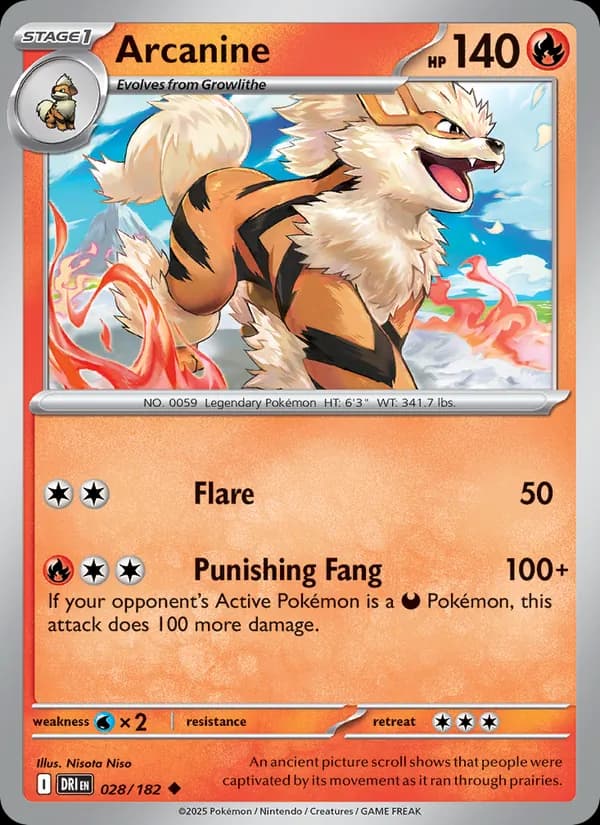 Arcanine — изображение карты