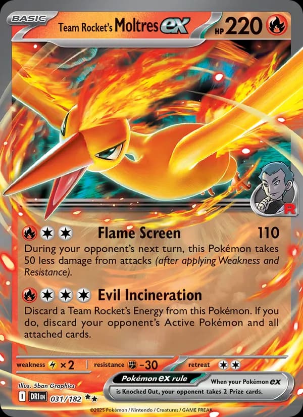 Team Rocket's Moltres ex — изображение карты