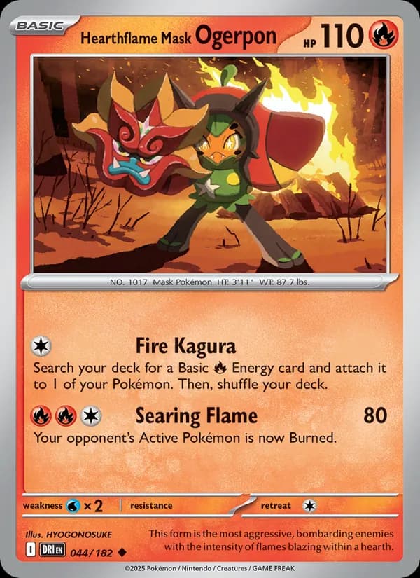 Hearthflame Mask Ogerpon — изображение карты