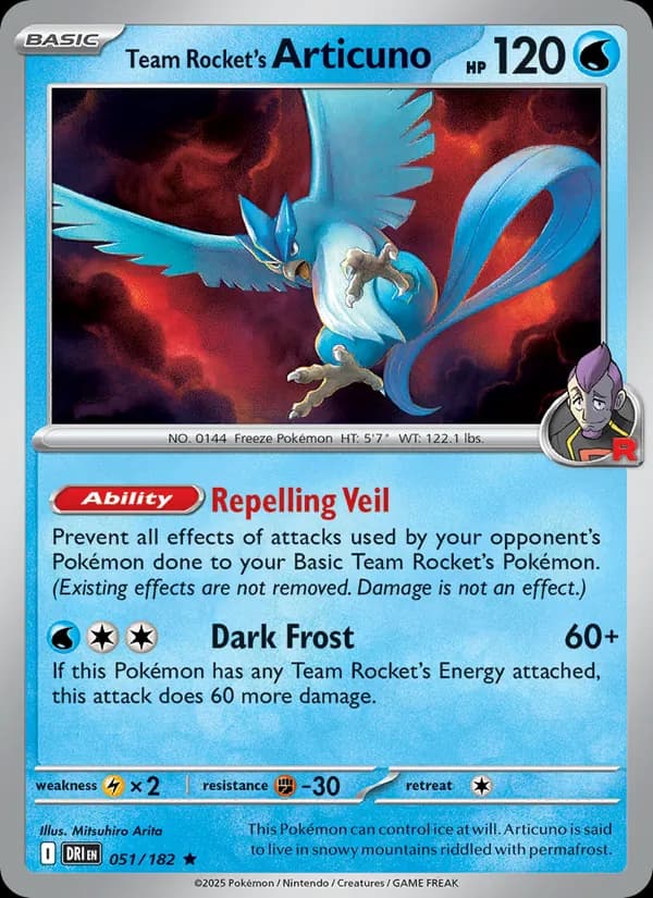 Team Rocket's Articuno — изображение карты