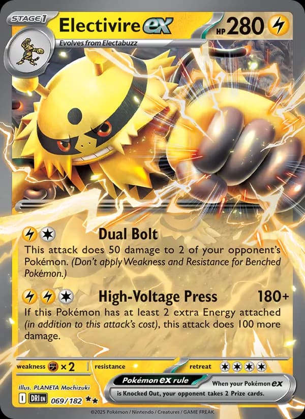 Electivire ex — изображение карты