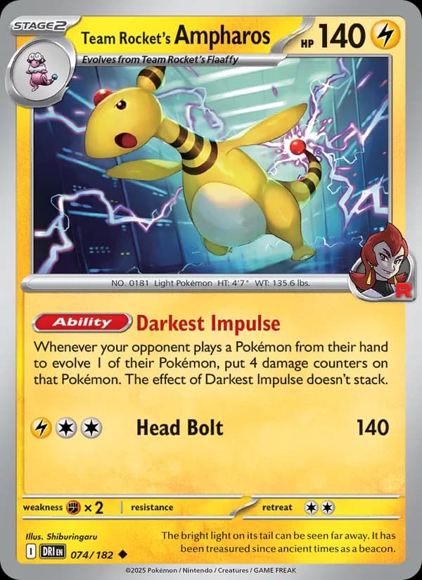 Team Rocket's Ampharos — изображение карты