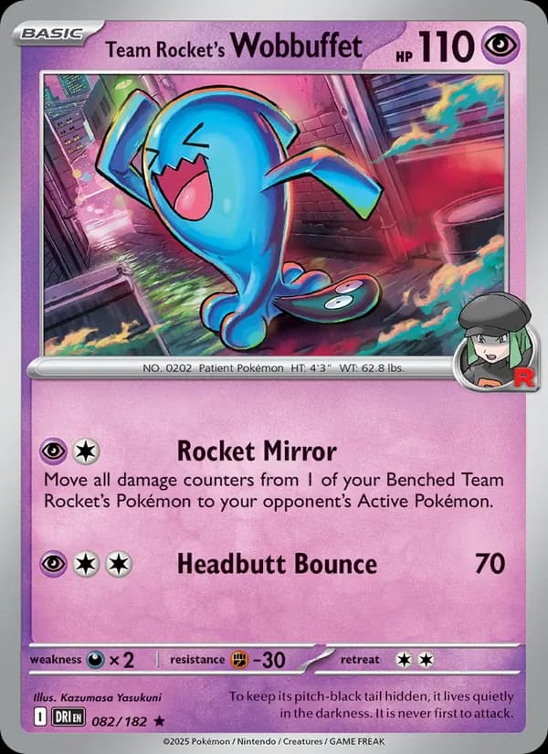 Team Rocket's Wobbuffet — изображение карты