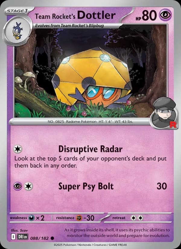 Team Rocket's Dottler — изображение карты